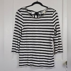 Chico's Striped Knit Top Size 0